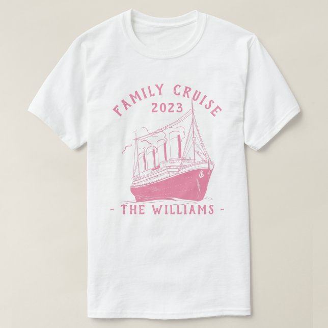 Camiseta Viaje de crucero para vacaciones familiares person (Diseño del anverso)