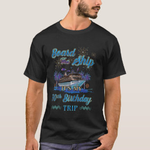 Camiseta Viaje de crucero por 70 cumpleaños a bordo del bar
