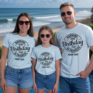 Camiseta Viaje de cumpleaños 30 40 50 60 70 personalizado