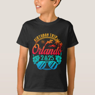 Camiseta Viaje de cumpleaños a Orlando 2025 Vacaciones de c