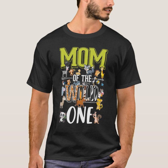 Camiseta Viaje de cumpleaños de Mamá Zoo (Anverso)