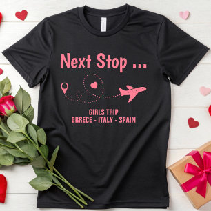 Camiseta Viaje de cumpleaños personalizado Viaje de chicas