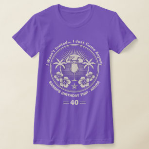 Camiseta Viaje de Cumpleaños Tropical Vintage personalizado