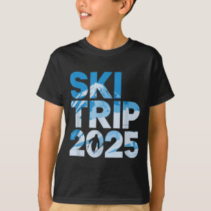 Camiseta Viaje de esquí 2025 hombres mujeres divertido esqu