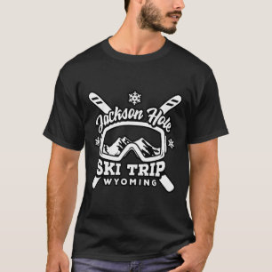 Camiseta Viaje de esquí a Jackson Hole, vacaciones en Wyomi