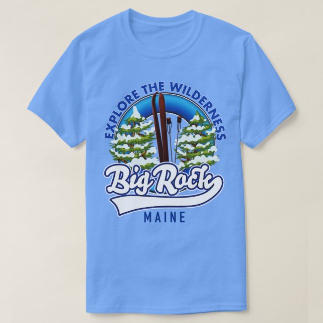 Camiseta Viaje de esquí de Big Rock Maine (Diseño del anverso)