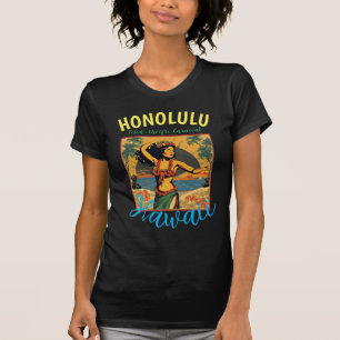 Camiseta Viaje de estilo vintage en Hawái Honolulu Mid-Paci