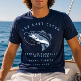 Camiseta Viaje de fin de semana con tema de pesca Despedida
