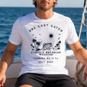 Camiseta Viaje de fin de semana de pesca divertida despedid