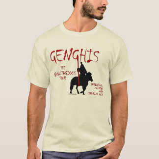 Camiseta Viaje de Genghis "Kahn-tagious" (la luz de los