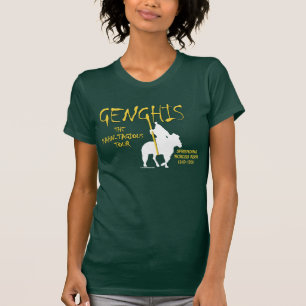 Camiseta Viaje de Genghis "Kahn-tagious" (la oscuridad de
