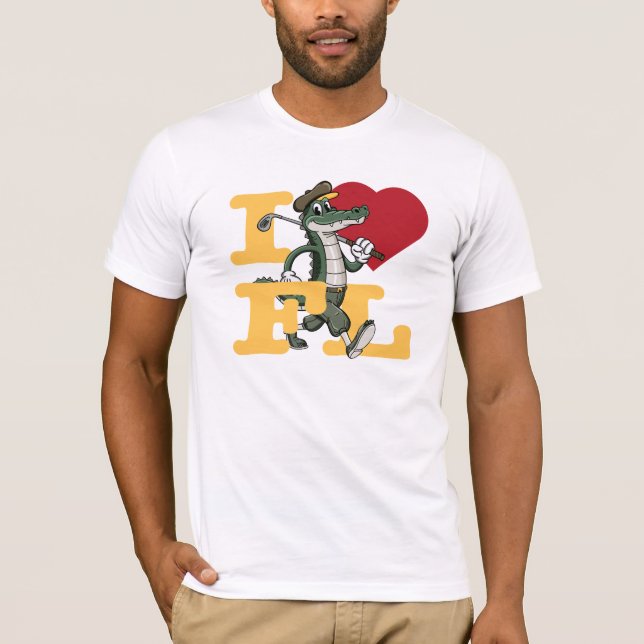 Camiseta Viaje de Golf a Florida Despedida de Soltero Amo a (Anverso)