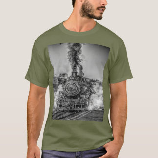 Camiseta Viaje de Humo de Humo Ferroviario de Locomotora de