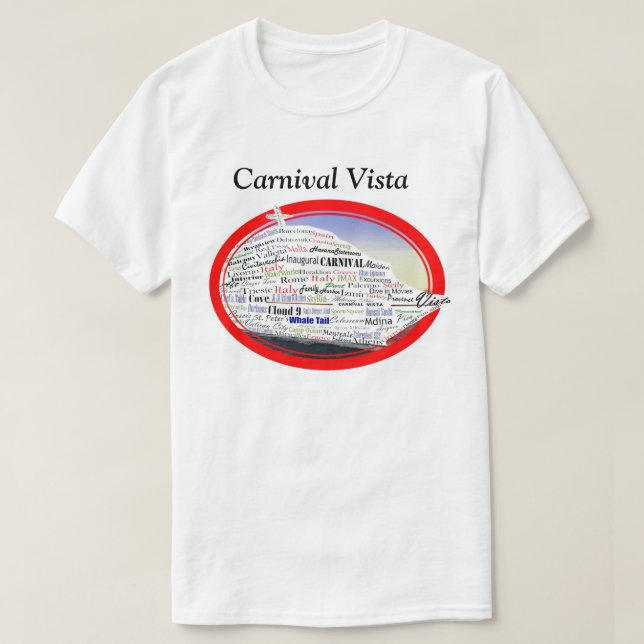 Camiseta Viaje de la doncella de Vista del carnaval (Diseño del anverso)