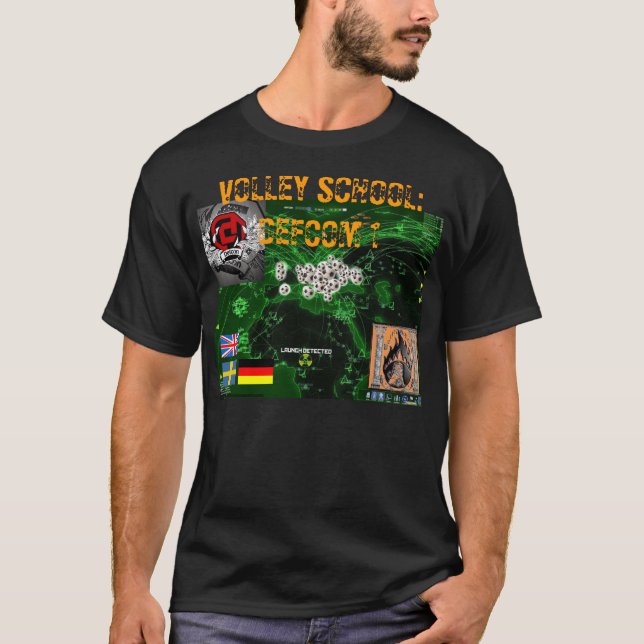 Camiseta viaje de la escuela del voleo a Suecia/a Alemania (Anverso)