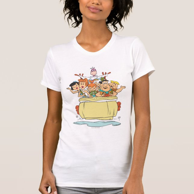 Camiseta Viaje de la familia Flintstones (Anverso)
