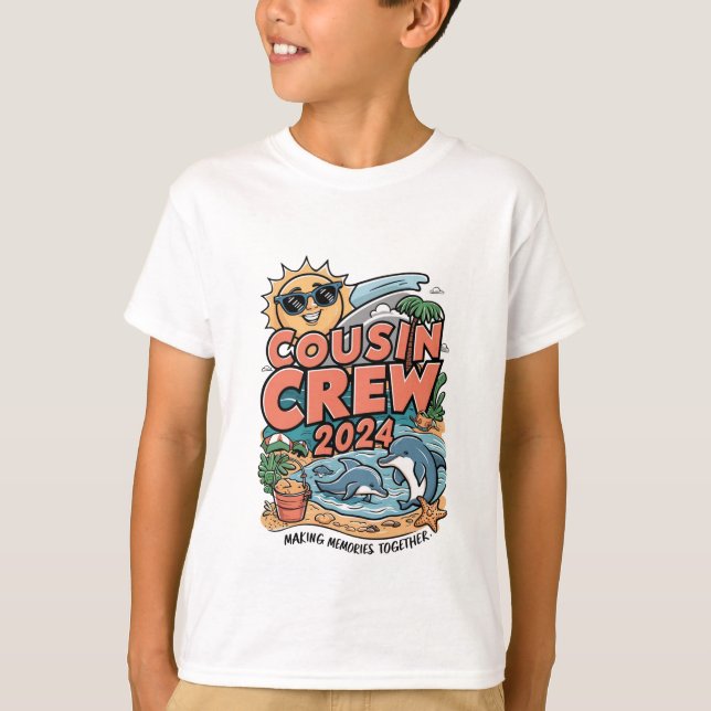 Camiseta Viaje de la familia Summer Vacation Beach 2024 (Anverso)