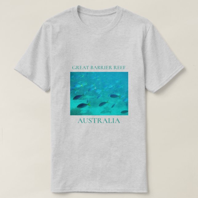 Camiseta Viaje de la gran barrera de coral Queensland (Diseño del anverso)