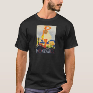 Camiseta Viaje de la playa del Chica de moda Monte Carlo
