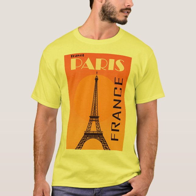Camiseta Viaje de la Torre Eiffel París Europa (Anverso)