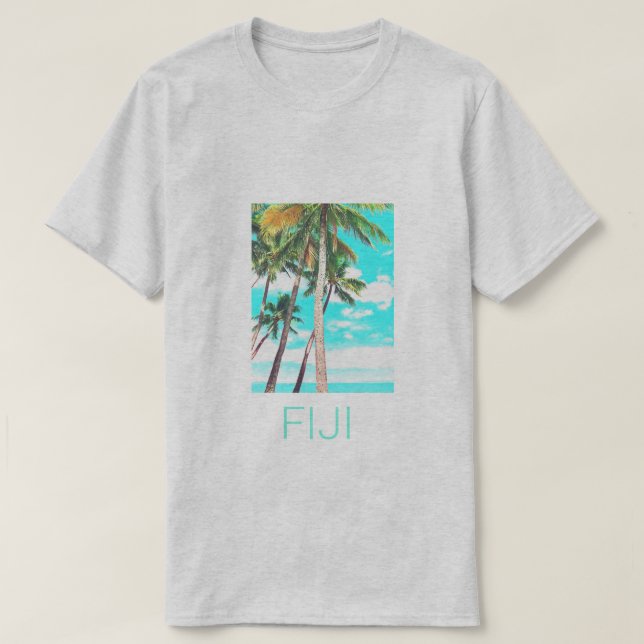 Camiseta Viaje de las palmeras de coco de verano de las Isl (Diseño del anverso)