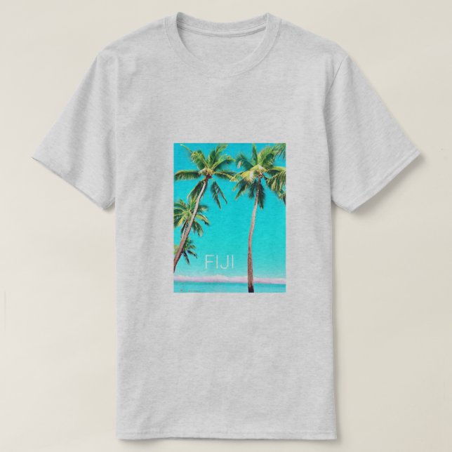 Camiseta Viaje de las palmeras de coco de verano de las Isl (Diseño del anverso)