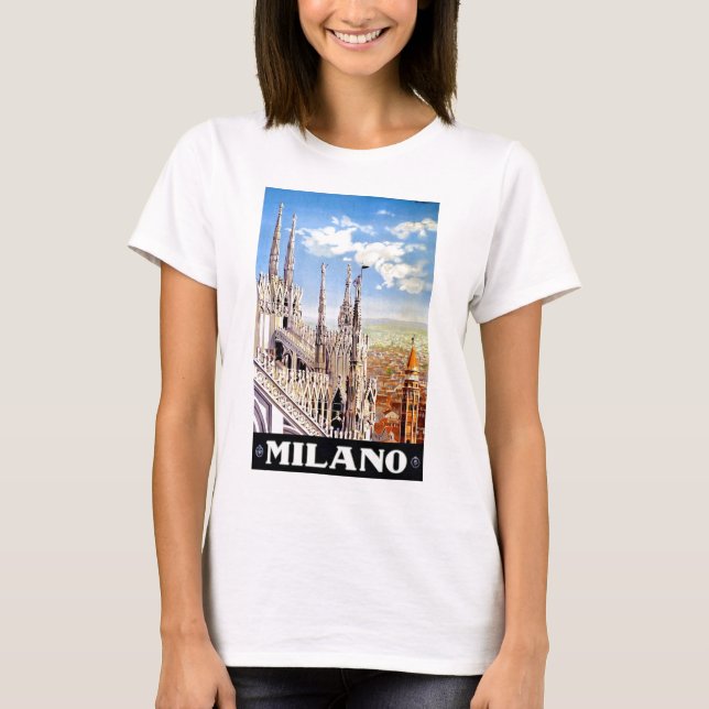 Camiseta Viaje de Milán de Vintage (Anverso)