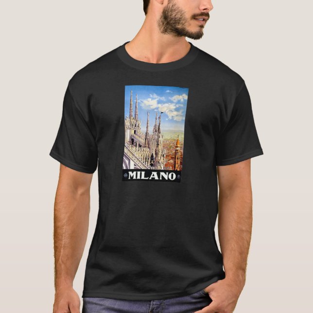 Camiseta Viaje de Milán de Vintage (Anverso)