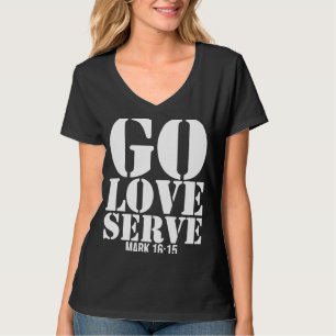 Camiseta Viaje de misión, amor, verso de la Biblia cristian