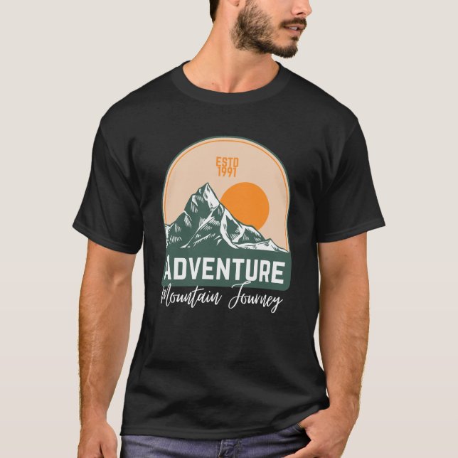 Camiseta Viaje de montaña de aventura (Anverso)