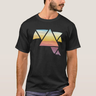 Camiseta Viaje De Montaña Precioso Abstracto Prismas De Sen