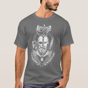 Camiseta Viaje de nórdico con cráneo viciado y guerrero vig