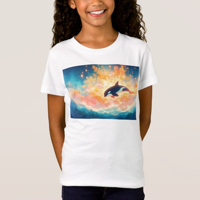 Camiseta Viaje de Orca a través de un mar mágico (Anverso)