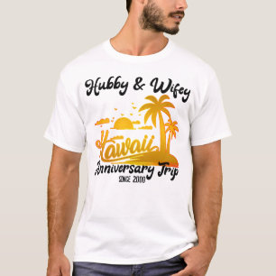Camiseta Viaje de pareja en Boda de Hawái coincidiendo T-