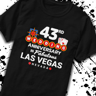 Camiseta Viaje de pareja por su 43º aniversario de bodas a