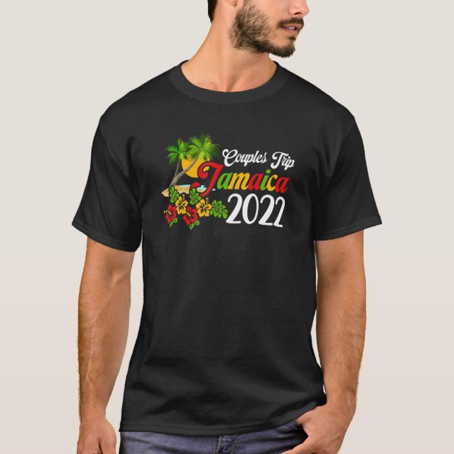 Camiseta Viaje de parejas 2022 Familia Caribe de Jamaica Va (Anverso)