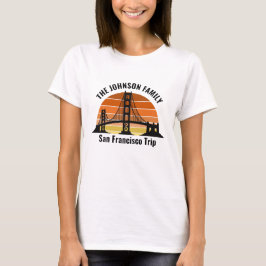 Camiseta Viaje de Personalizado Sunset Bridge de San Franci