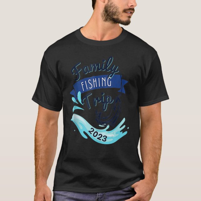 Camiseta Viaje de pesca de la familia coincidente Pesquero  (Anverso)