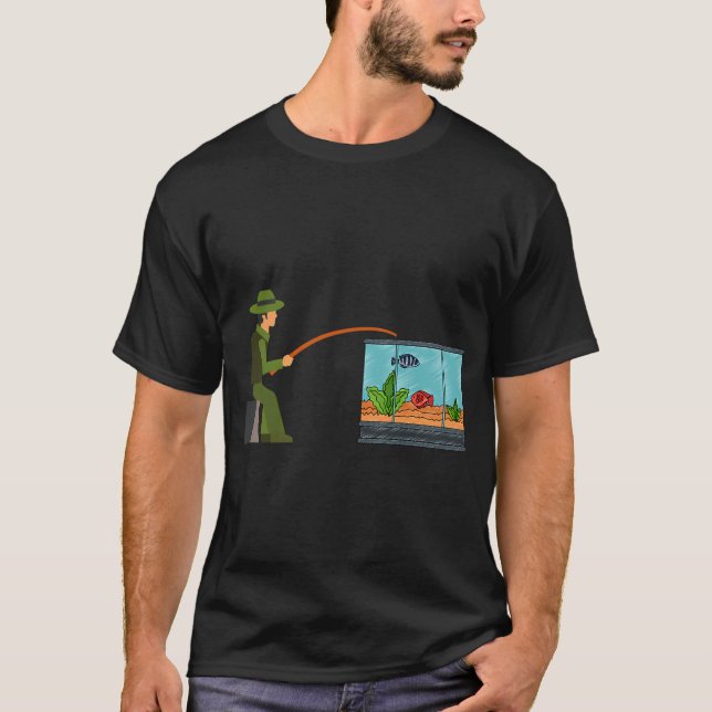 Camiseta Viaje de pesca en casa (Anverso)