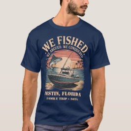 Camiseta Viaje de pesca familiar personalizada Destin, Flor