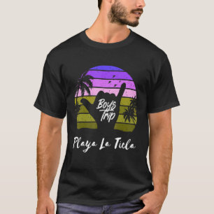 Camiseta Viaje de Playa La Ticla Masculinos México Vacacion