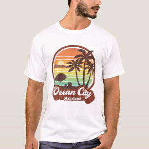 Camiseta Viaje de recuerdo de playa de Maryland Ocean City