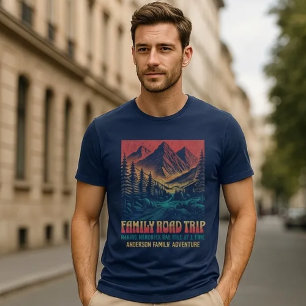 Camiseta Viaje de Reunión Familiar Personalizado Montaña