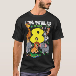 Camiseta Viaje de Safari al Zoológico Infantil 8vo Fiesta d