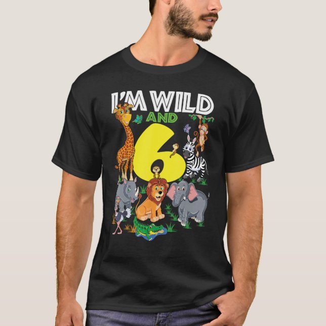 Camiseta Viaje de Safari del Zoológico Infantil Fiesta de C (Anverso)