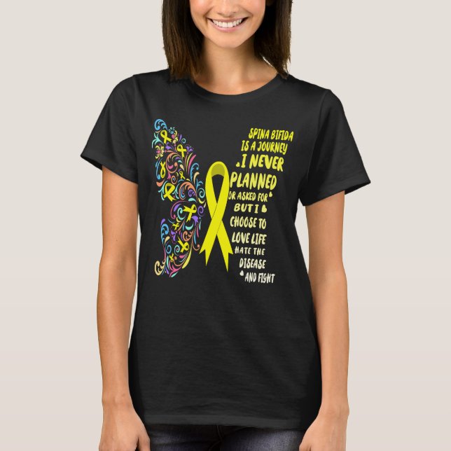 Camiseta viaje de spina bifida lucha de vida (Anverso)