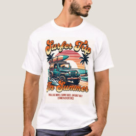 Camiseta Viaje De Surfista En Verano