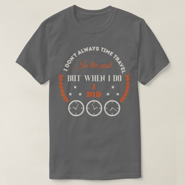 Camiseta Viaje de tiempo (Diseño del anverso)