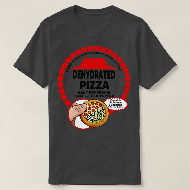 Camiseta Viaje de tiempo de 800 Retro Scifi Futuritic Pizza (Diseño del anverso)