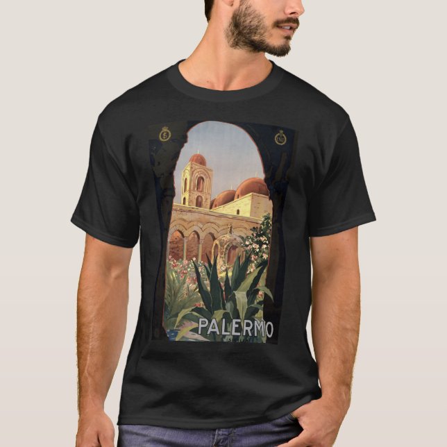 Camiseta Viaje de turismo por Palermo Sicilia (Anverso)